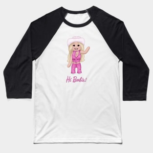 Hi Barbie Chibi Baseball T-Shirt